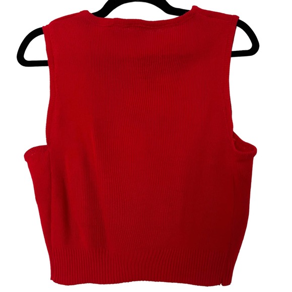 Vintage Bohemian Cropped Sweater Vest with Embroidery - Picture 13 of 13